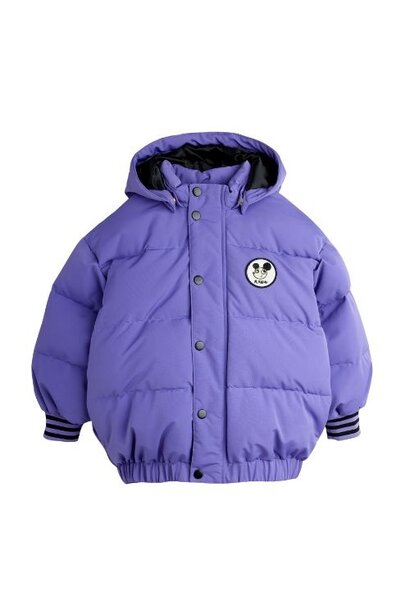 Mini Rodini ritzratz patch puffer purple | jas