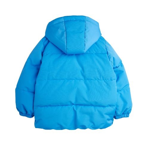 Mini Rodini solid heavy puffer blue | jas-6
