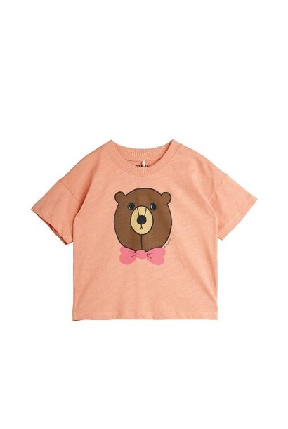 Mini Rodini bear sp ss tee pink | t-shirt