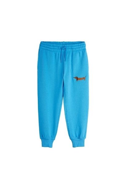 Mini Rodini dog emb sweatpants blue | broek