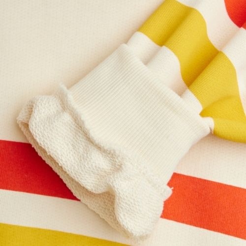 Mini Rodini bear stripe sweatshirt offwhite | trui-4