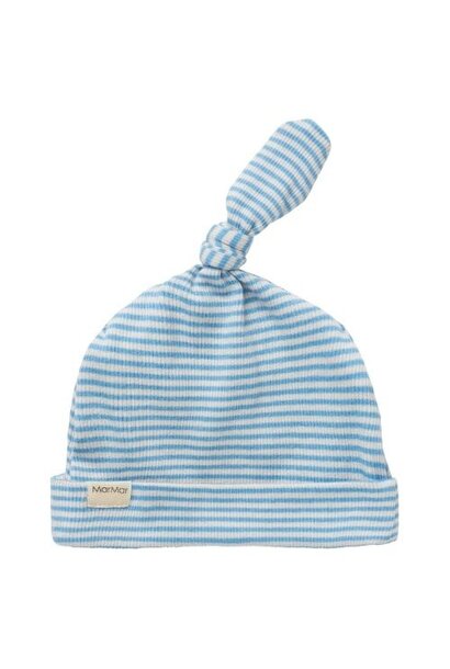 MarMar Copenhagen aiki fine rib blue stripe | muts
