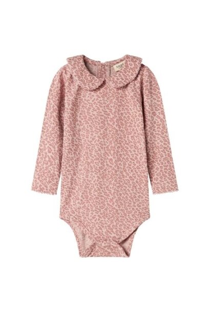 MarMar Copenhagen becka leopard rose dust leo | romper