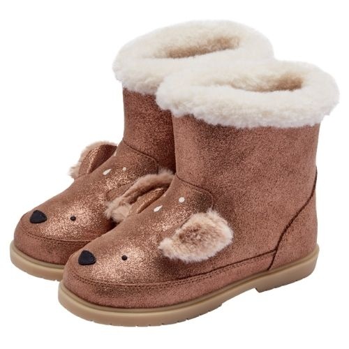 Donsje eloniek boots deer bronze metallic leather | schoenen-1