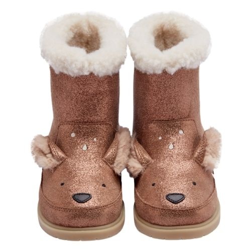 Donsje eloniek boots deer bronze metallic leather | schoenen-3