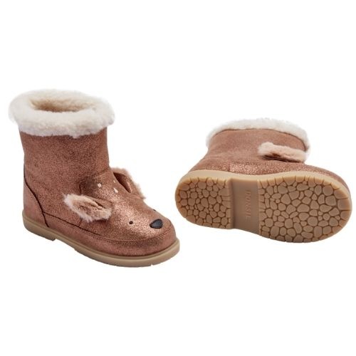 Donsje eloniek boots deer bronze metallic leather | schoenen-6