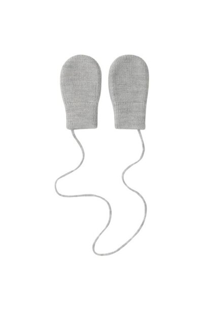 Gray Label baby knitted mittens grey melange | wanten