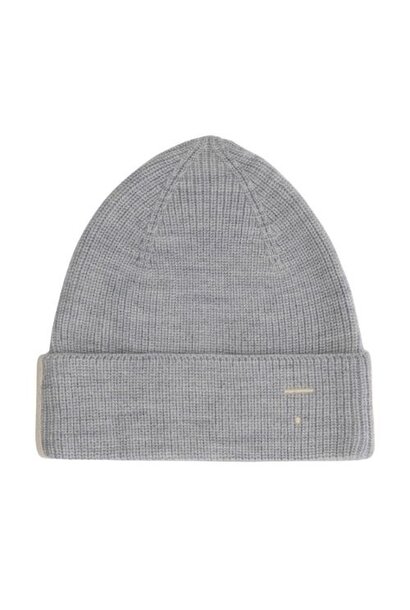 Gray Label baby knitted beanie grey melange | muts