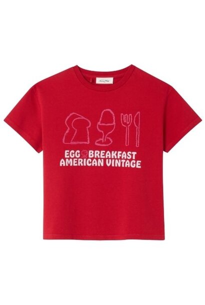 American Vintage fizvalley kids t-shirt groseille vintage | tee