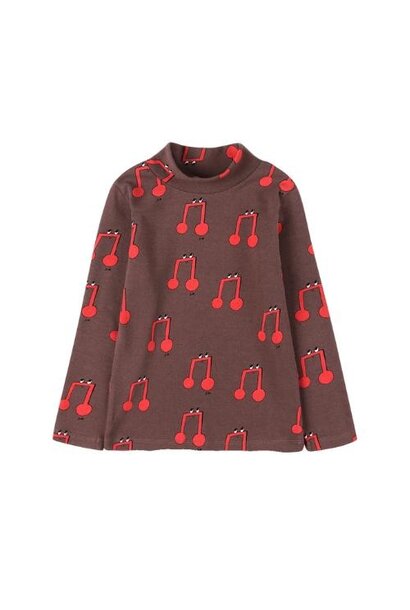 Jelly Mallow melody ls fleece brown | longsleeve