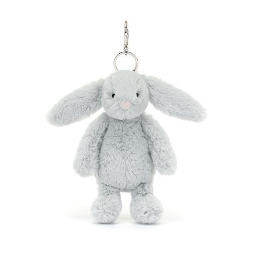 Jellycat bashful bunny silver bag charm | knuffel hanger-4