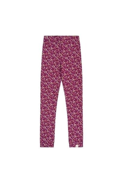 Navy Natural legging berry flower | broek