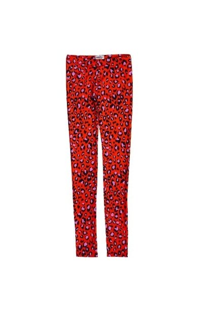 Salty Stitch legging leopard red | broek