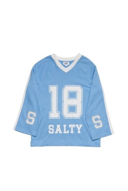 Salty Stitch salty sport top blue white | shirt