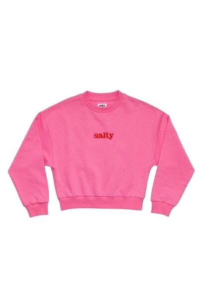 Salty Stitch salty sweater hearts pink | trui
