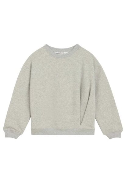 Homage oversized sweater with pleat detail ecru melange | trui