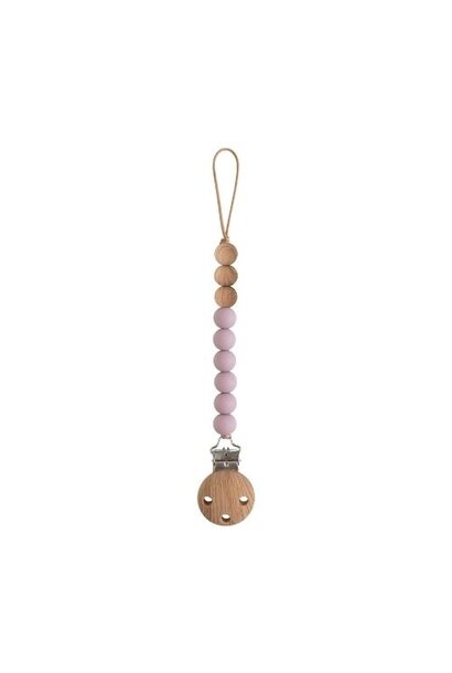 Mushie pacifier clip eva mauve | speenketting