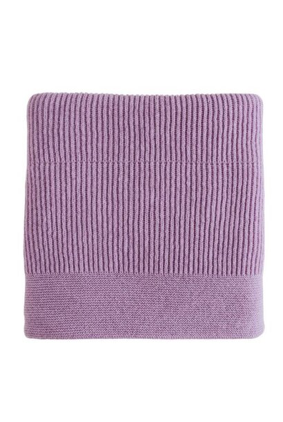 Hvid blanket gaston lavender | dekentje