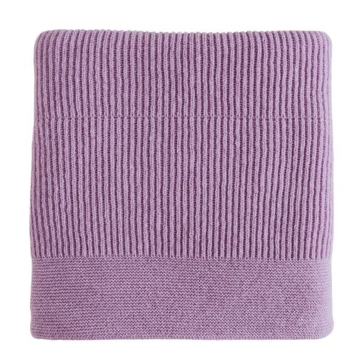 Hvid blanket gaston lavender | dekentje-1