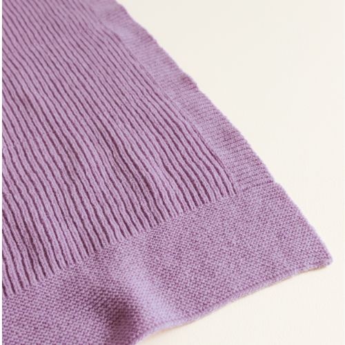 Hvid blanket gaston lavender | dekentje-6