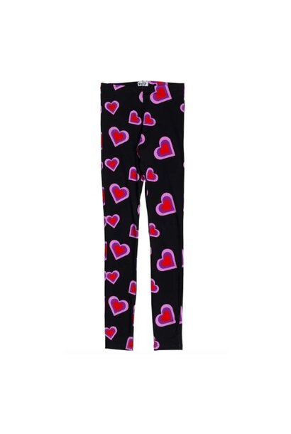 Salty Stitch skinny legging hearts black | broek