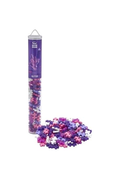 Plus-Plus glitter mix 100 stuks tube