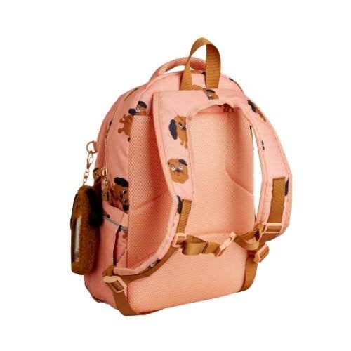 Mini Rodini doggies aop school aop backpack pink | rugzak-2