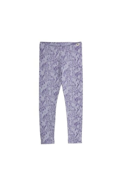 Mini Rodini mini leopard aop leggings purple | broek
