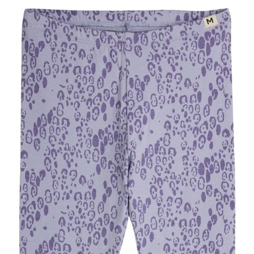 Mini Rodini mini leopard aop leggings purple | broek-2