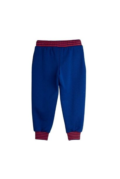 Mini Rodini striped rib sweatpants blue | broek