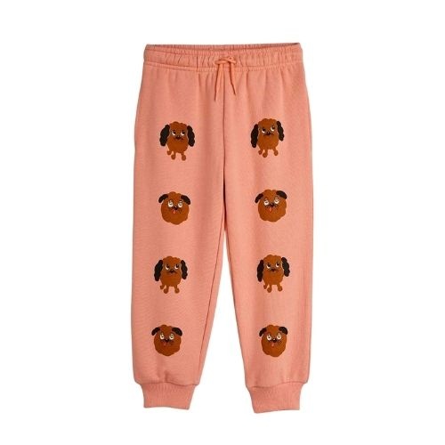 Mini Rodini doggies sp sweatpants pink | broek-1