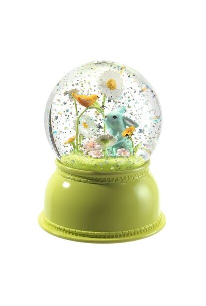 Djeco snow globe night light lapin konijn sneeuwbol | deco & nachtlamp