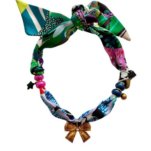 ByMelo bandana ketting groen | sieraad-1