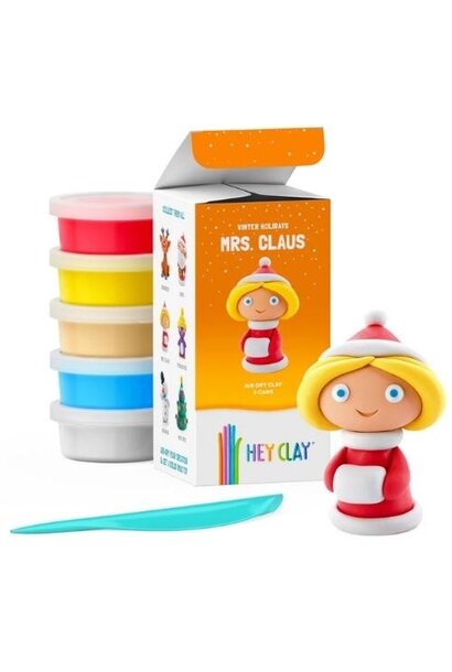 Hey Clay winter holidays mrs claus - 5 cans | boetseerklei