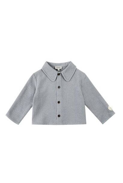 Donsje lukian shirt golden retriever foggy blue | blouse
