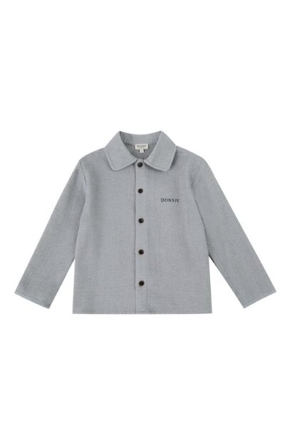 Donsje bieken shirt foggy blue | blouse