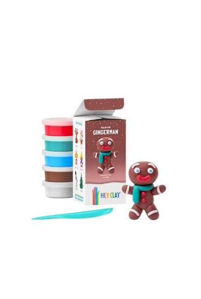 Hey Clay winter holidays ginger man - 5 cans | boetseerklei