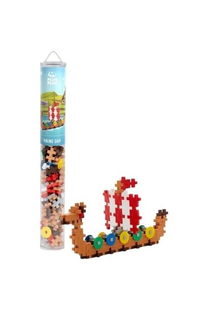 Plus-Plus viking schip 100 stuks tube | bouwspeelgoed