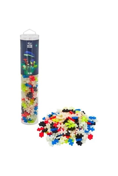 Plus-Plus glow 240 stuks tube | bouwspeelgoed