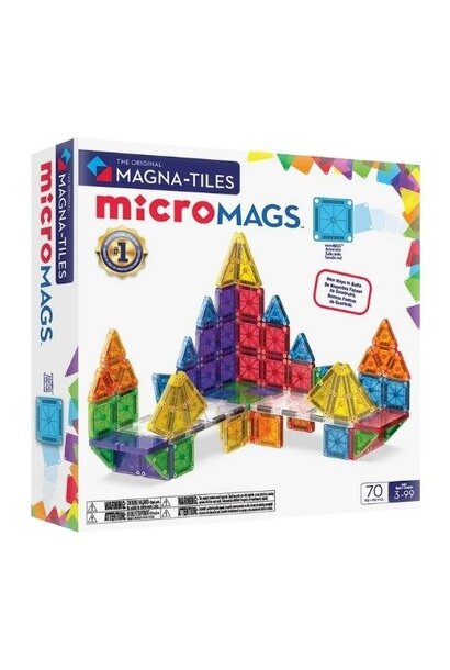 Magna-Tiles microMags set 70 stuks | magneetspeelgoed
