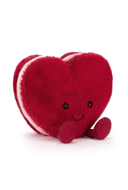 Jellycat amuseables arlette heart macaron red | knuffel