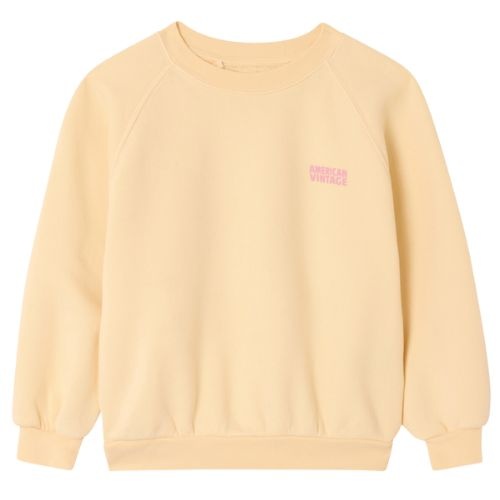 American Vintage izubird sweat ml col rond vanille vintage trui-1