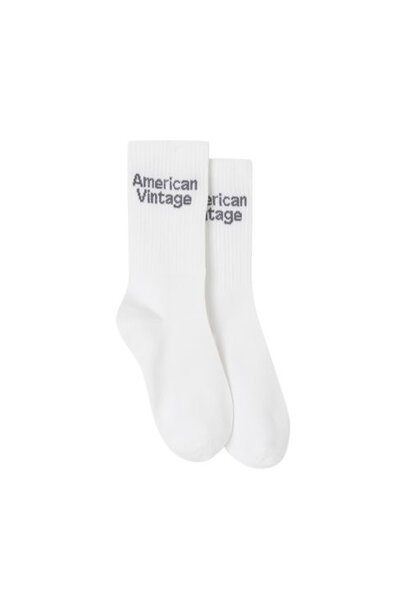 American Vintage clypsun chaussettes white sokken