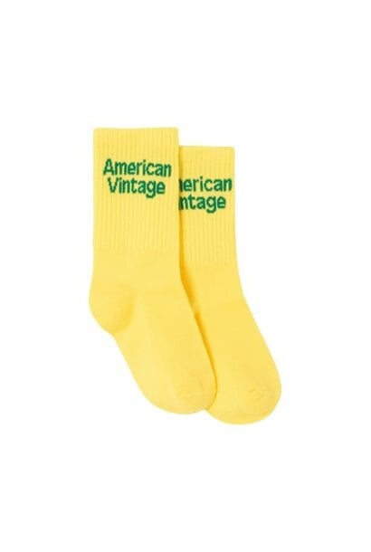 American Vintage clypsun chaussettes lemon curd sokken