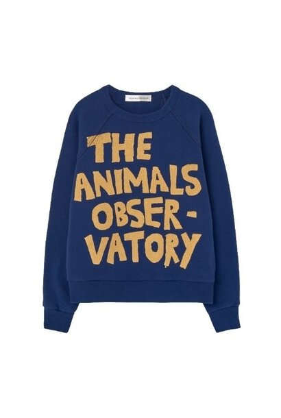 The Animals Observatory shark kid sweatshirt deep blue trui