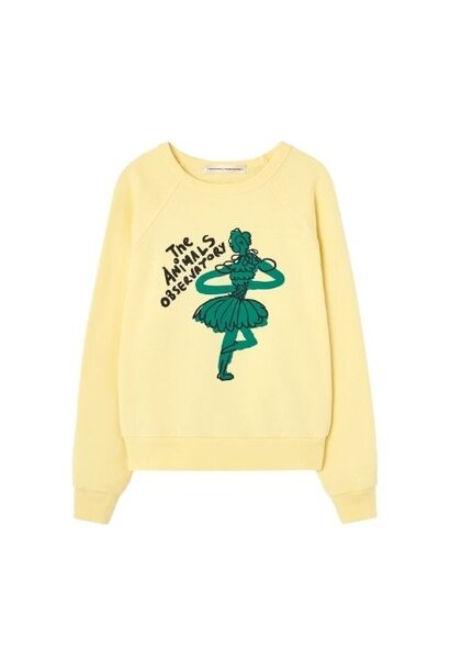 The Animals Observatory shark kid sweatshirt soft yellow trui