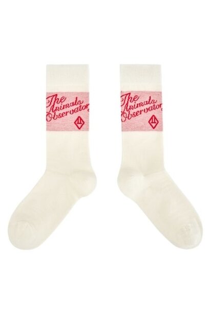 The Animals Observatory snail kid socks red sokken