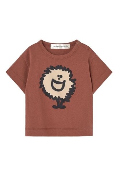 The Animals Observatory pangolin baby t-shirt brown