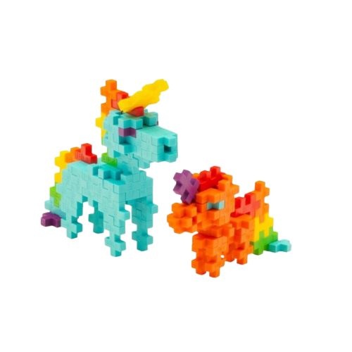 Plus-Plus rainbow unicorns 100 stuks tube-4