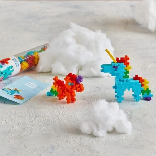 Plus-Plus rainbow unicorns 100 stuks tube-3